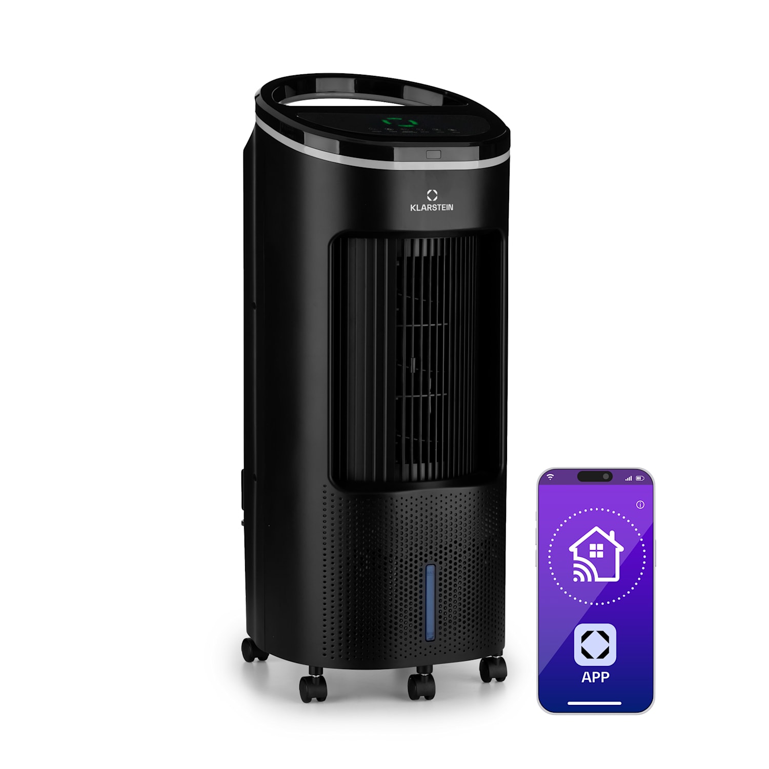 IceWind Plus Smart Smart 4-in-1 Raffreddatore d'aria ventilatore umidificatore purificatore d'aria Controllo tramite App 330 m³/h | Sì | Nero