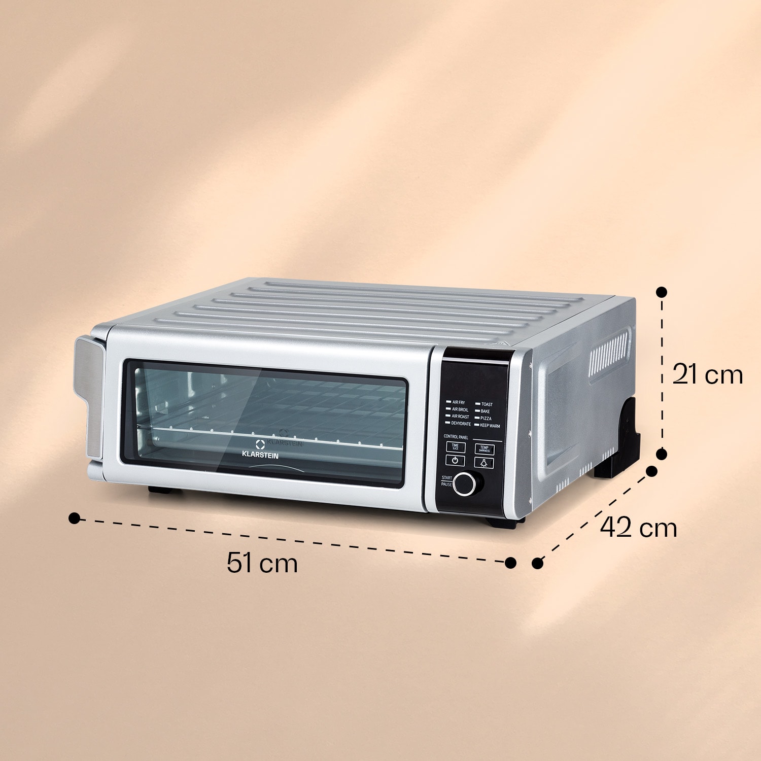 Friggitrice ad aria Vita-Crisp 1700W 10L 8 funzioni Salvaspazio 