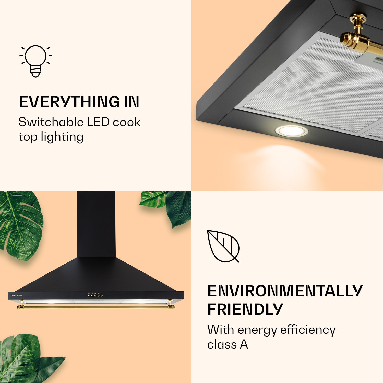 Montblanc 90, napa, 610 m³/h. 165 W, 2 x 1,5 W, LED, letev 