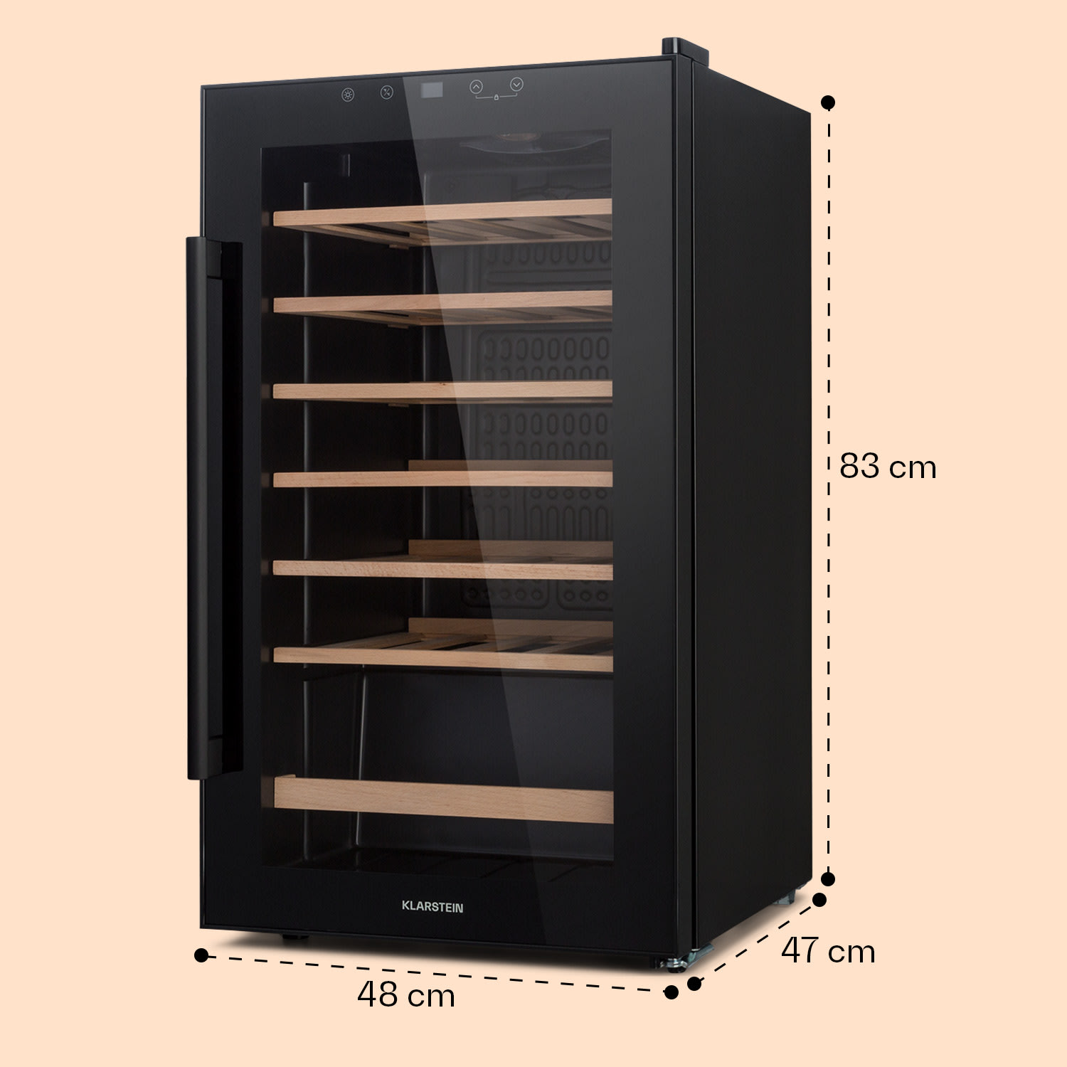 Barossa 32 Uno Weinkühlschrank 1 Zone 95 Liter / 36 Flaschen Touch-Display 1 Kühlzone | 36 Flaschen