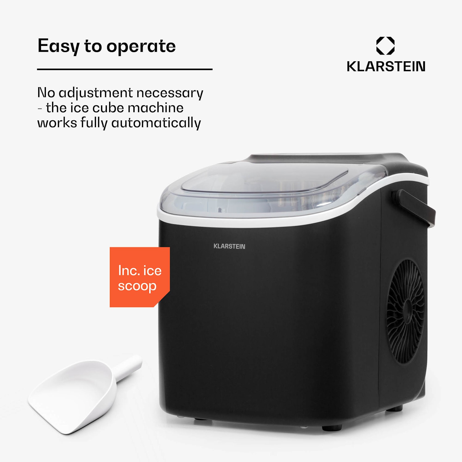 Caldwell ice cube machine bullet ice 12kg/24h water tank: 1.3 l 1.3 Ltr | Black