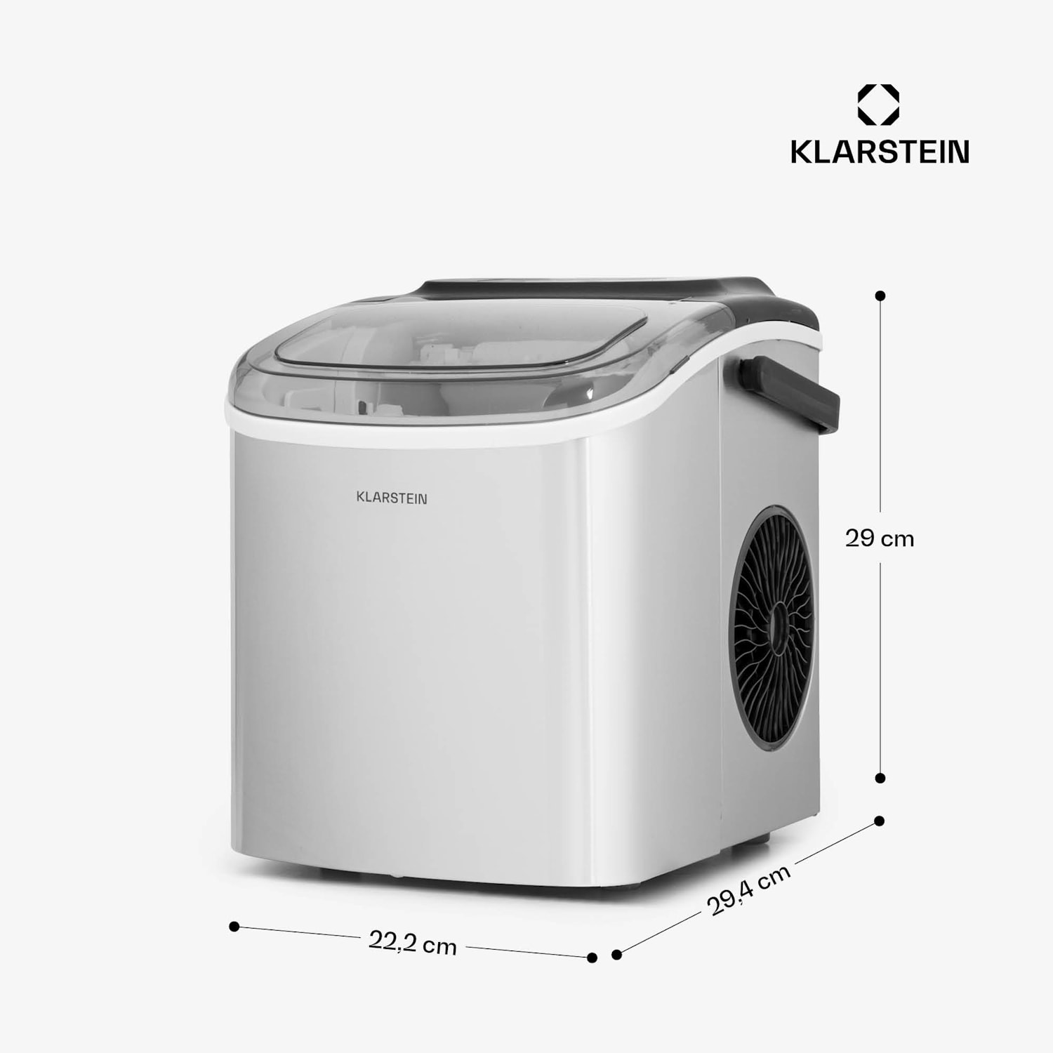 Caldwell macchina per ghiaccio a cubetti Bulleteis 12kg/24h serbatoio acqua: 1,3 l 1,3 Ltr | Acciaio inox