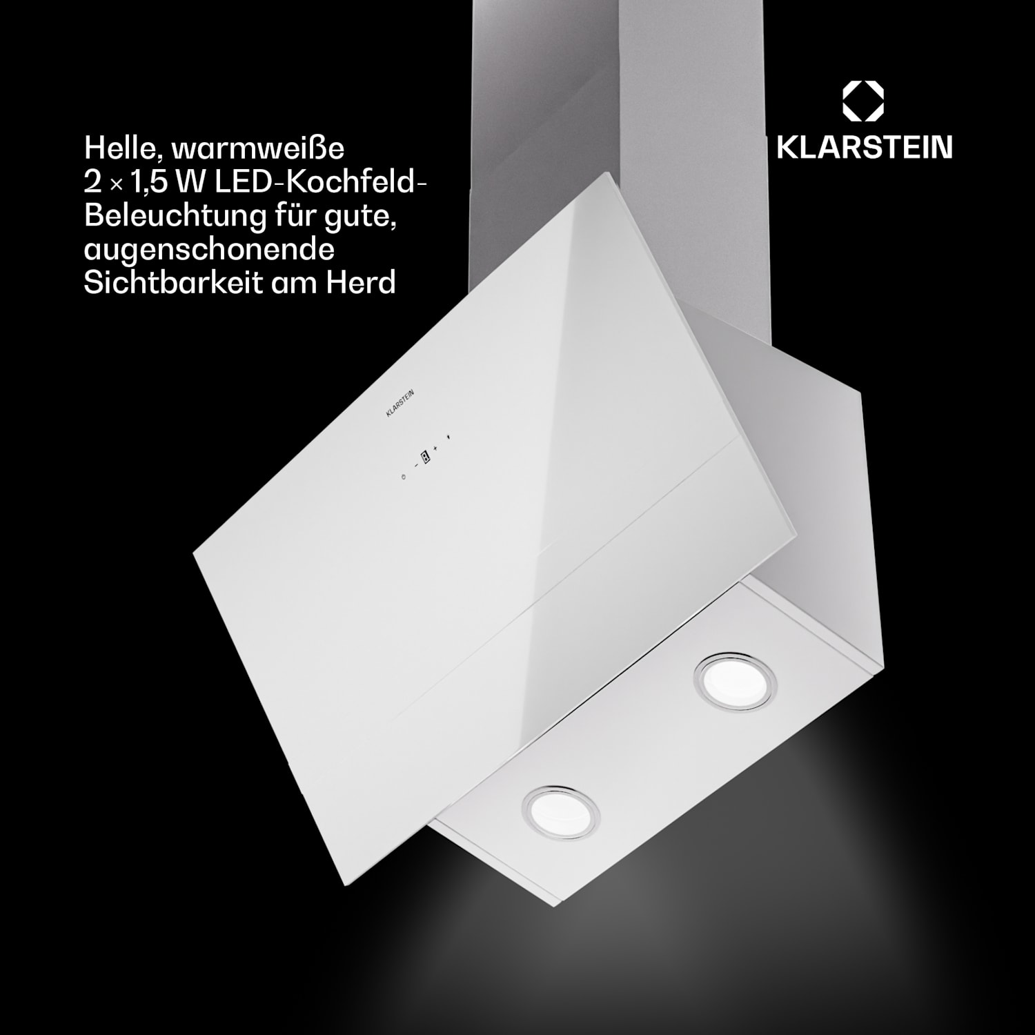 Laurel 60 Dunstabzugshaube 60cm Abluft: 247 m³/h LED Touch 