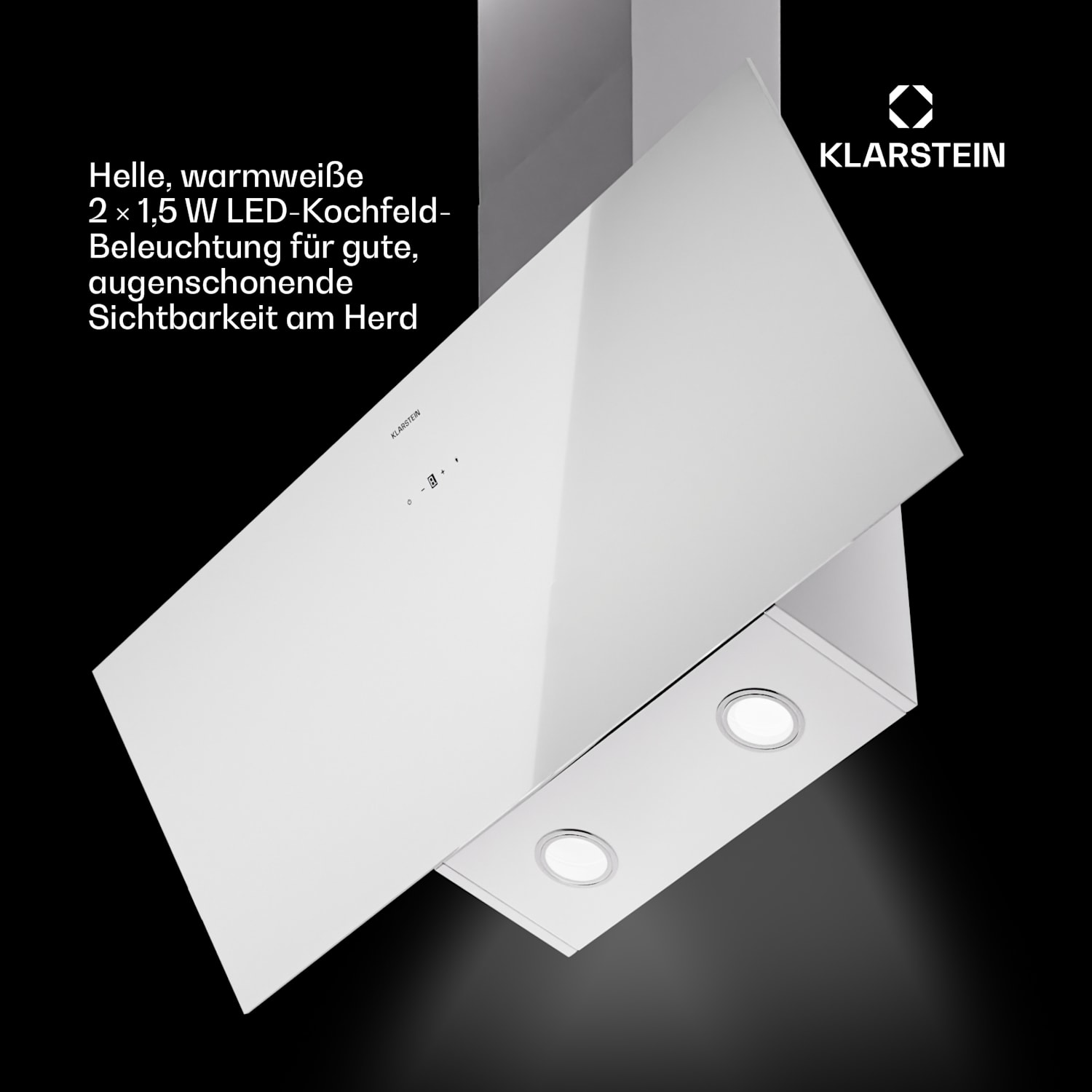 Laurel 90 Dunstabzugshaube 90cm Abluft: 247 m³/h LED Touch 