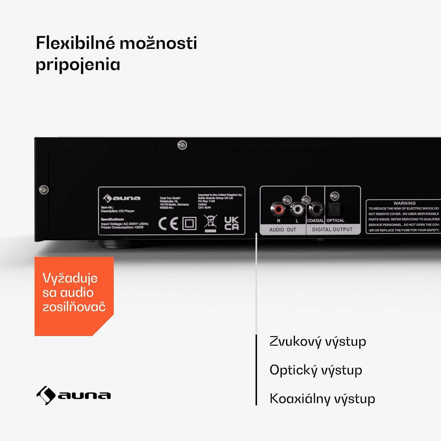 Art22 CD/MP3 prehrávač, HiFi prehrávač, CD, CD-R/RW, CD-MP3, Displej, Diaľkové ovládanie Strieborná