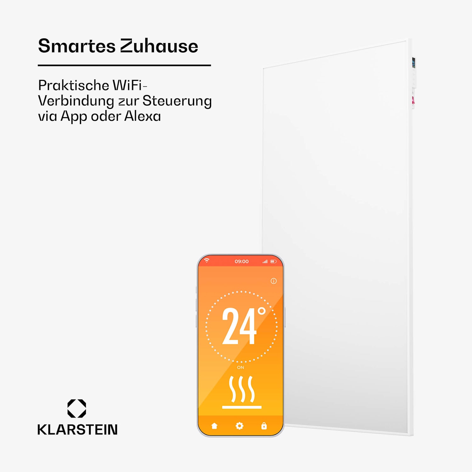 Wonderwall Air Smart 770 Infrarotheizung 60x120cm App 770W 