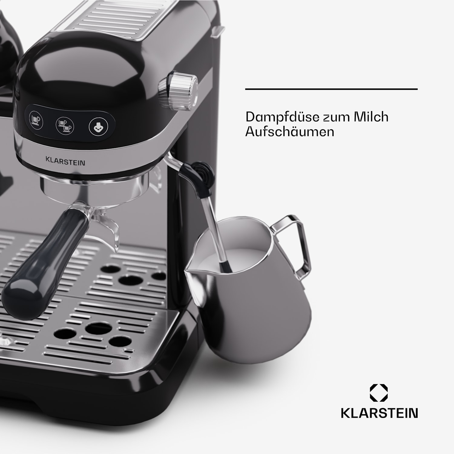 Bella Café Espressomaschine inkl. Mahlwerk 1550W 20 bar 1,4 l  Schwarz