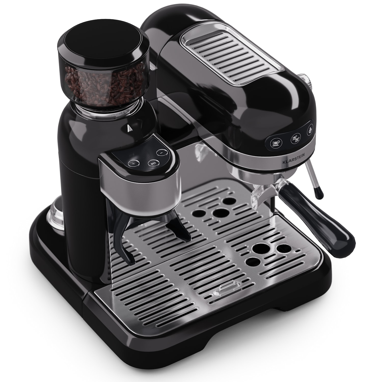 Bella Café Espressomaschine inkl. Mahlwerk 1550W 20 bar 1,4 l  Schwarz