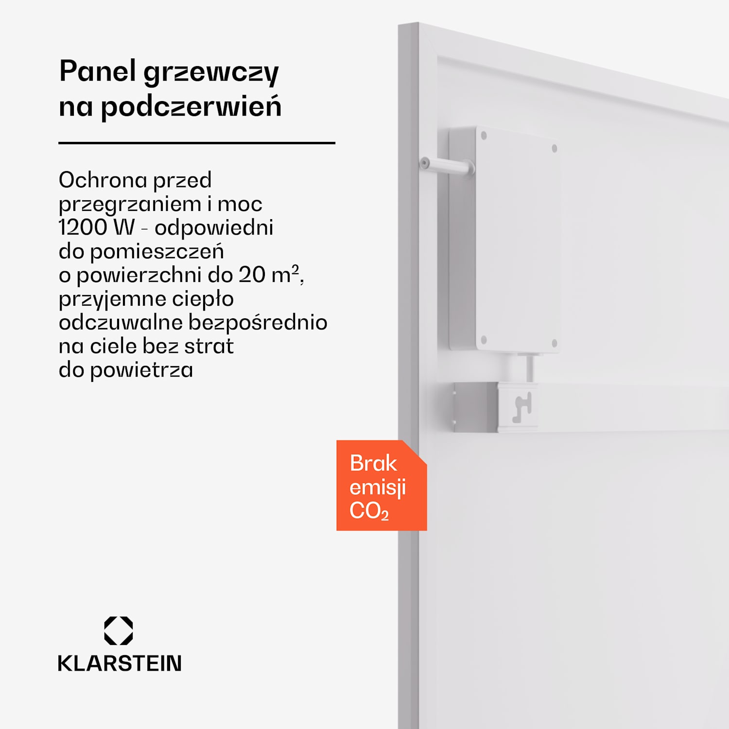 Wonderwall Smart Bornholm panel grzewczy na podczerwień, grzejnik, promiennik, 1200 W, 60 x 120 cm, sterowanie za pomocą aplikacji pionowe | 1200 W | Biały