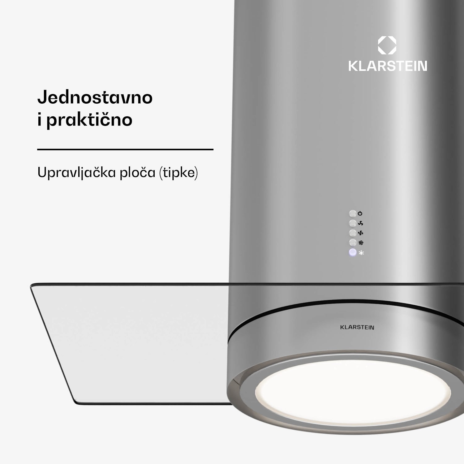 Beretta Premium Smart, otočna kuhinjska napa, 544 m³/h, aplikacija, ekstrakcija/recirkulacija zraka, LED, filter s aktivnim ugljenom Nehrđajući čelik