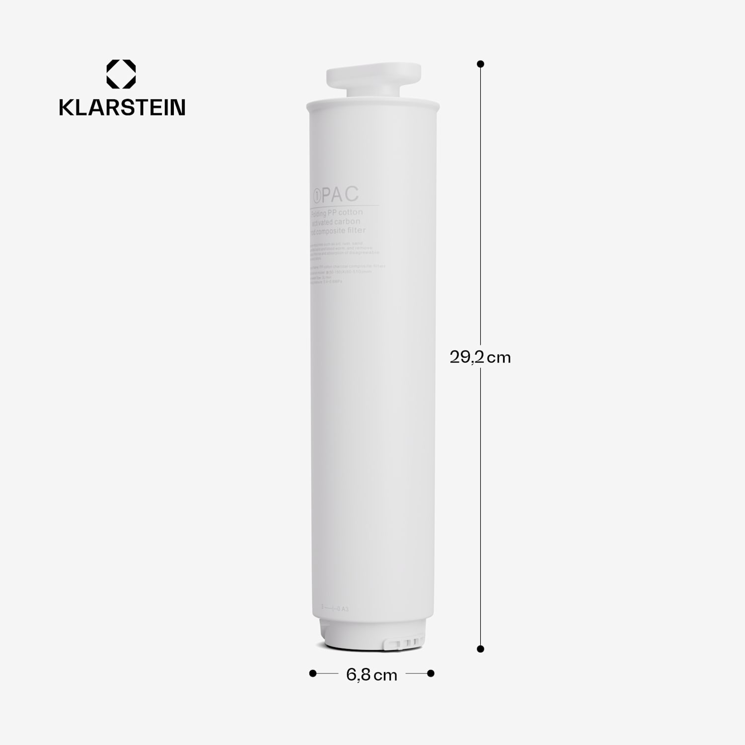 AquaFina PAC Filter 2-in-1 Filtersystem Wasseraufbereitung Sediment- und Aktivkohlefilter 