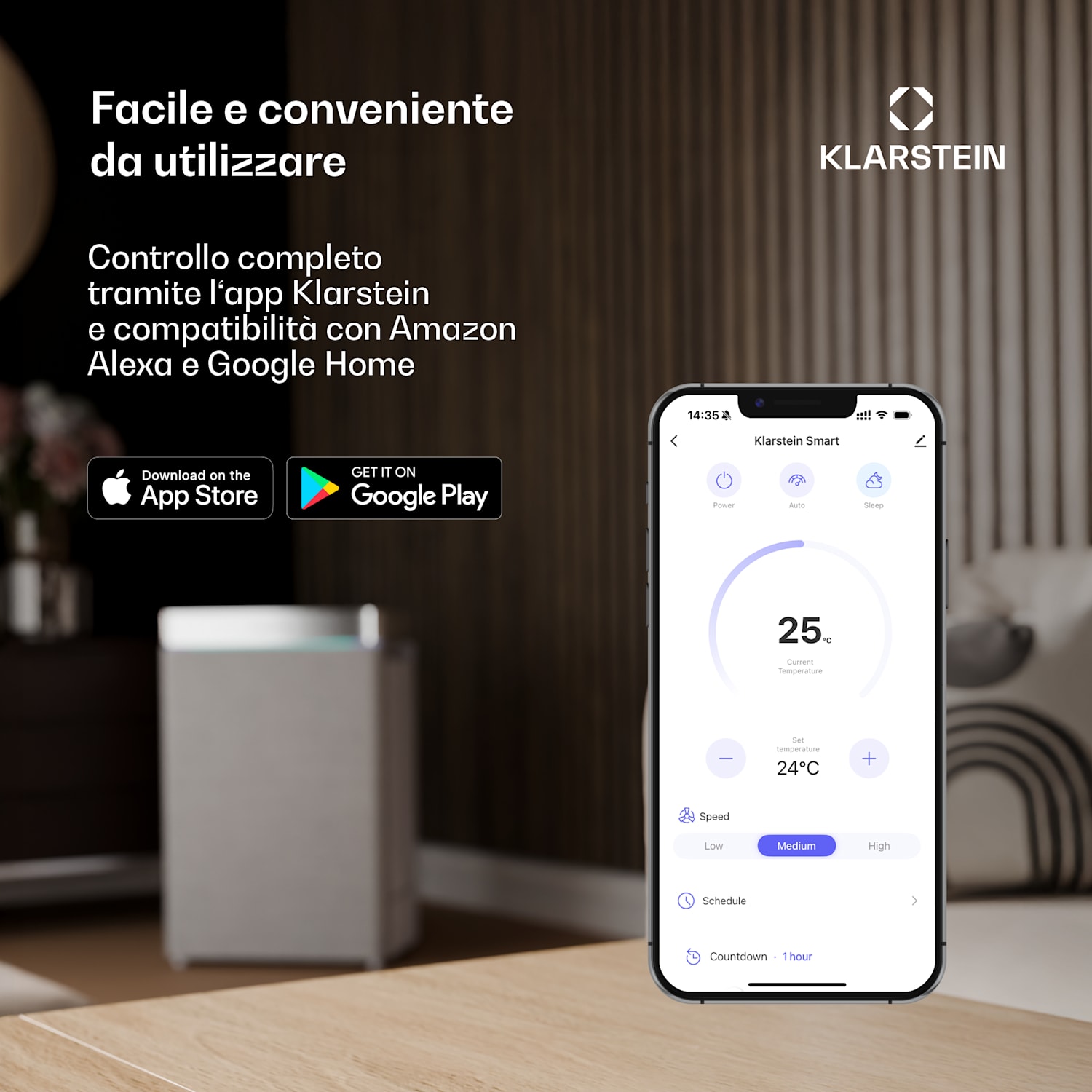 DryFy Connect 30 - Deumidificatore a compressione con interfaccia WiFi, 30 l/giorno, 25-30 m² 30l/24h | Antracite