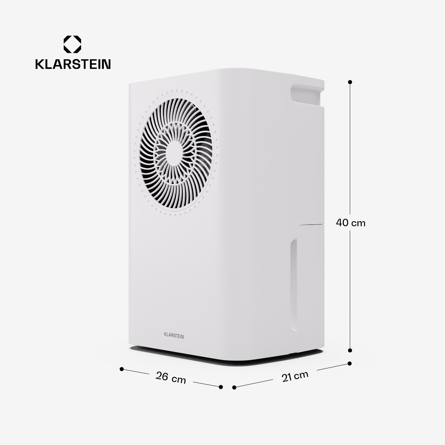 CircleDry Smart 16 L Déshumidificateur | 16 L/jour | 290 W | 32 m² | WiFi | Minuterie | Filtre 16 l /24 h | Blanc