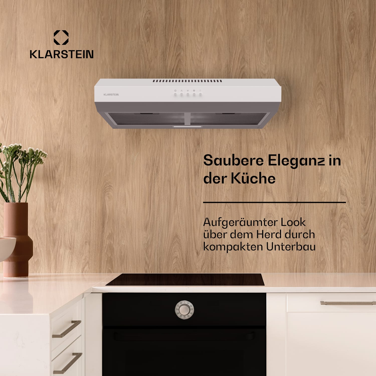 Contempo 60 Unterbau-Dunstabzugshaube 60cm 200m³/h LED Edelstahl Acryl 