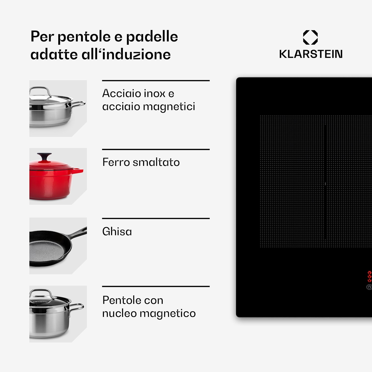 Masterzone 90 Slim Flex piano cottura a induzione, incasso, 4 zone di cottura, 2 zone Flex, ThermoBoost, tecnologia Smart Flex, max. 7200 Watt 