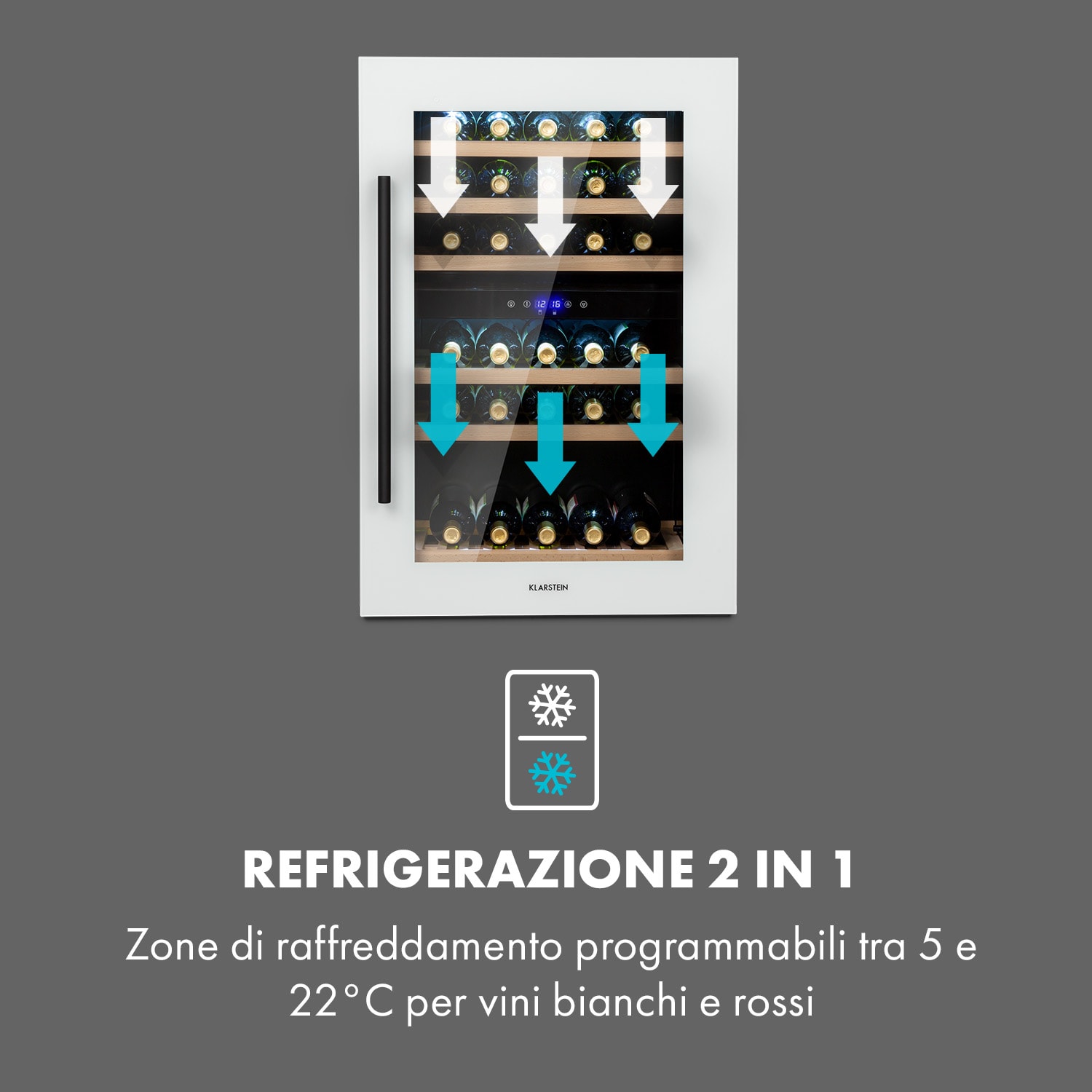 Vinsider 41D Built-In Duo Quartz Edition Frigorifero per vini da incasso 