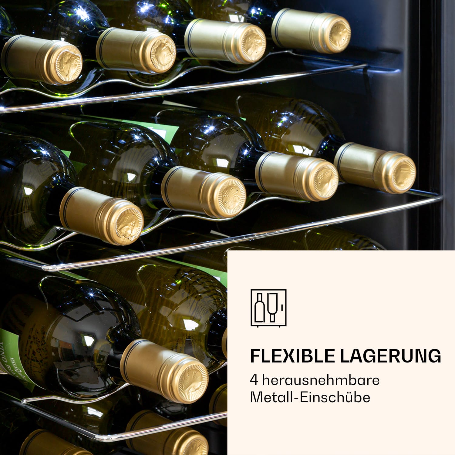 Ultimo 20 Uno Weinkühlschrank 53l Touch-Bedienfeld 131W 5-18°C 