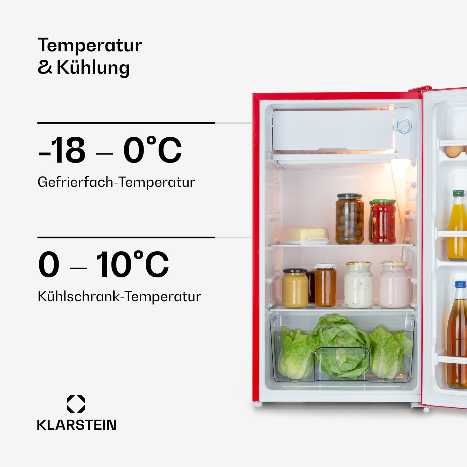 Beercracker 91L Kühlschrank 7 Liter Gefrierfach 