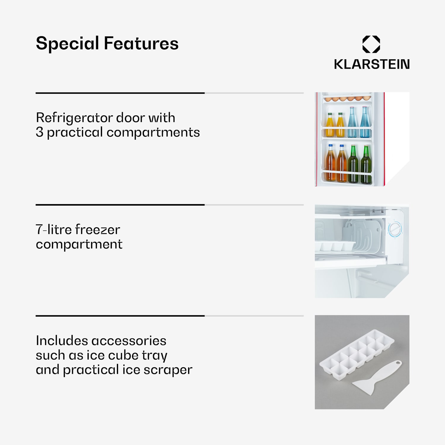 Beercracker 91L Fridge 7 Litre Freezer Bottle Opener 