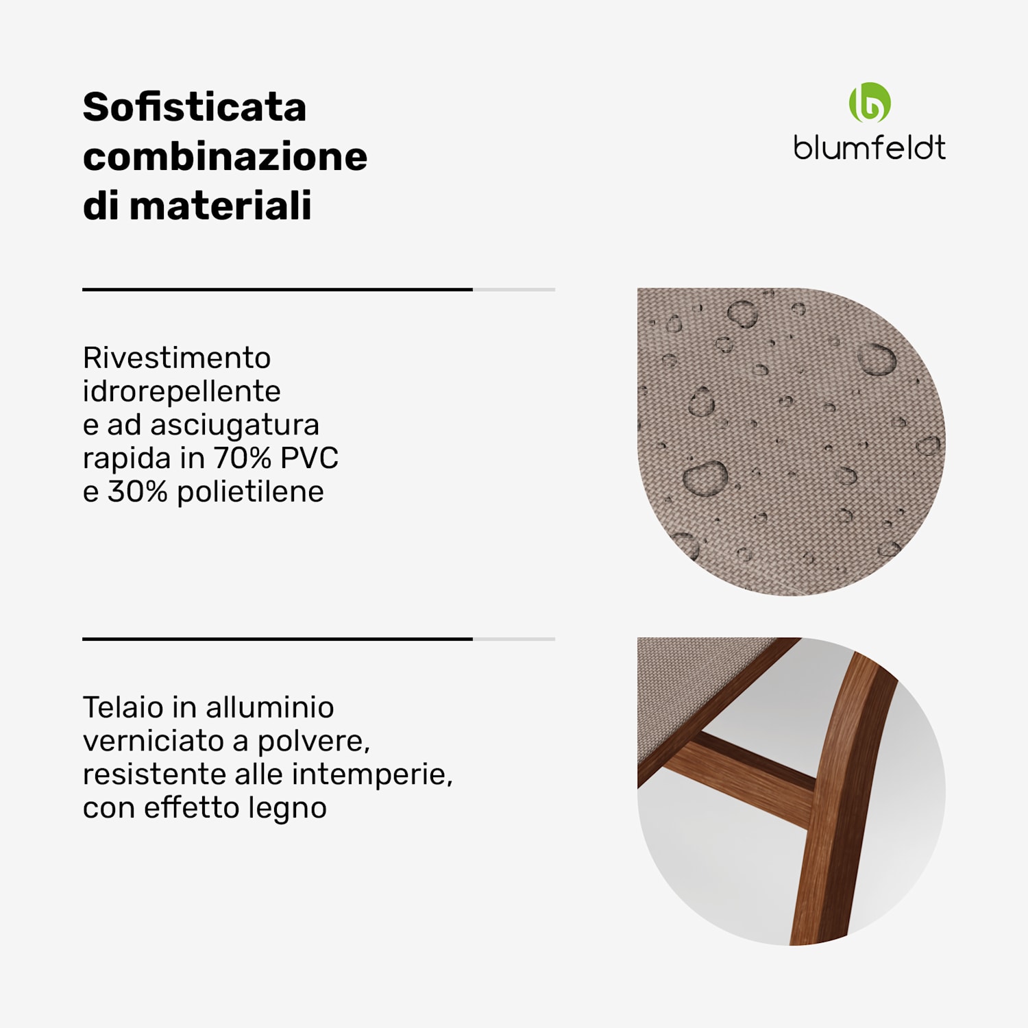 Lounger Limala - Sedia a sdraio, capacità di carico di 160 kg, schienale regolabile su 5 livelli, ruote Beige