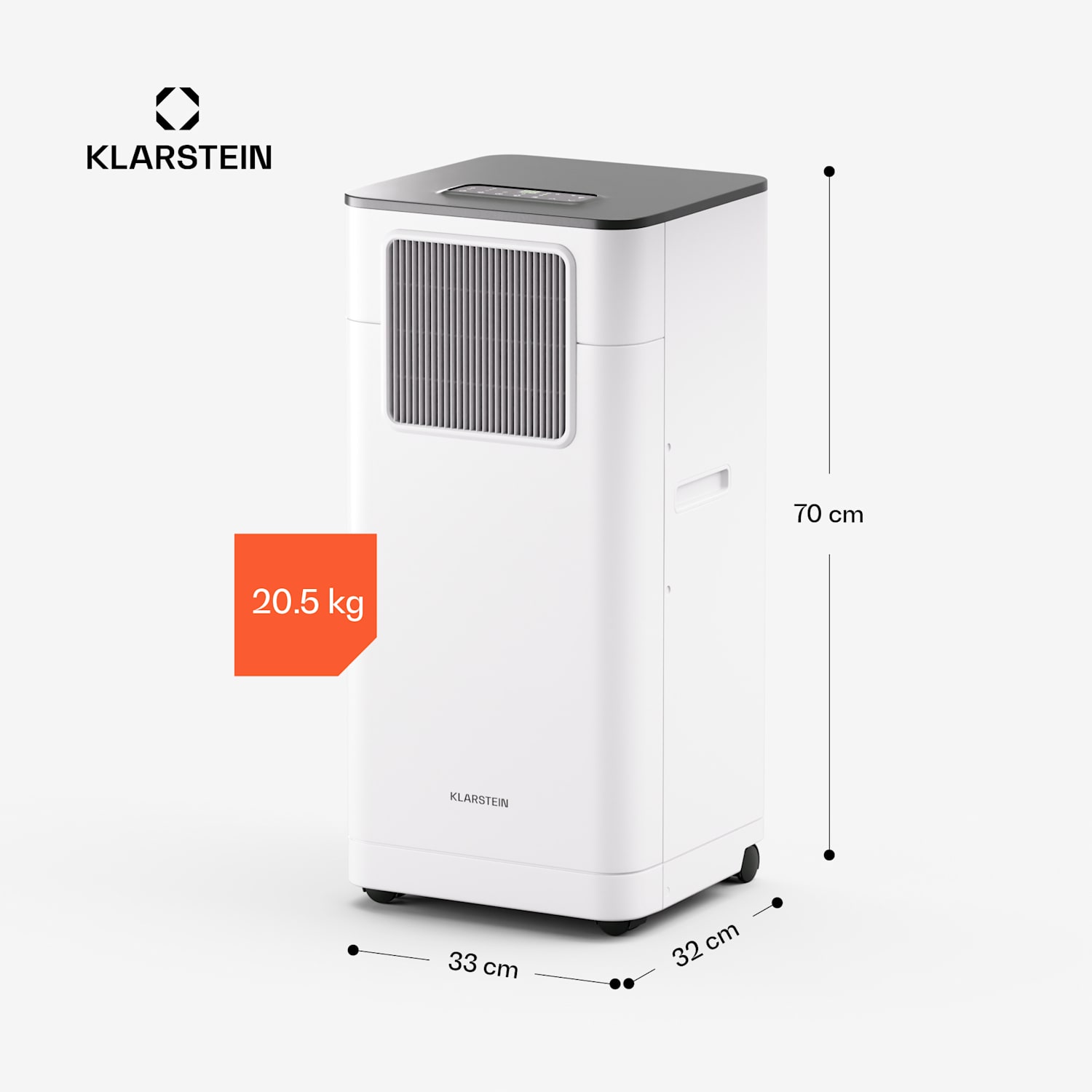 Breeze Box 9K Smart PAC Klimagerät | 3-in-1-Modus | Smart Control | bis 32 m² | 24h Timer | mobil 9.000 BTU | Weiß