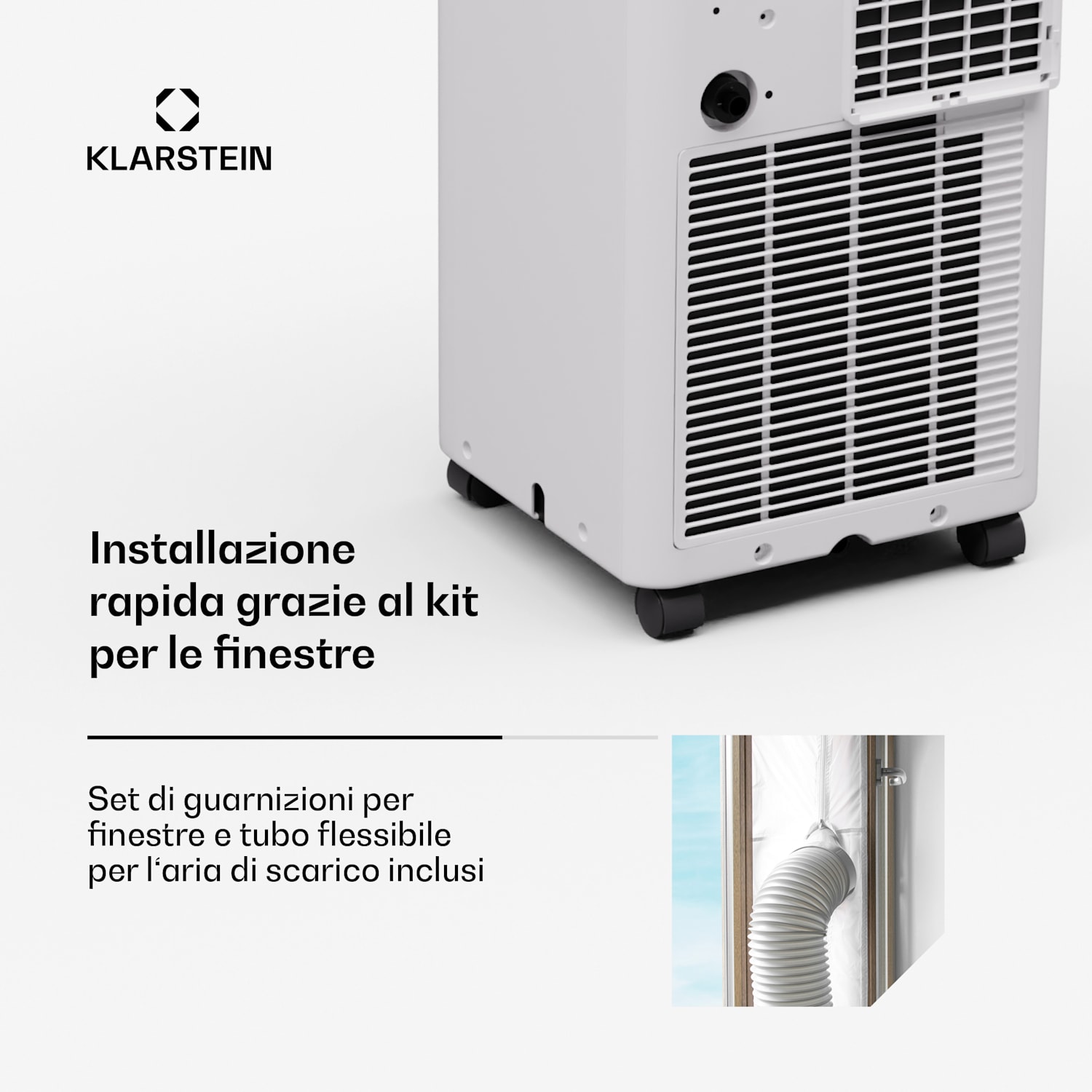 Aero Ring 7K - Condizionatore, 7000 BTU, mobile e smart, per max. 25 m², con controllo vocale 7.000 BTU | Bianco