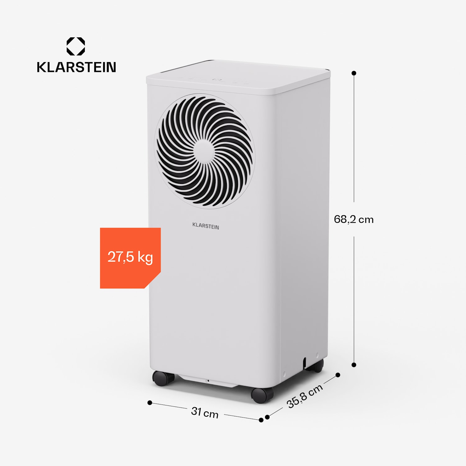 Aero Ring 7K - Condizionatore, 7000 BTU, mobile e smart, per max. 25 m², con controllo vocale 7.000 BTU | Bianco