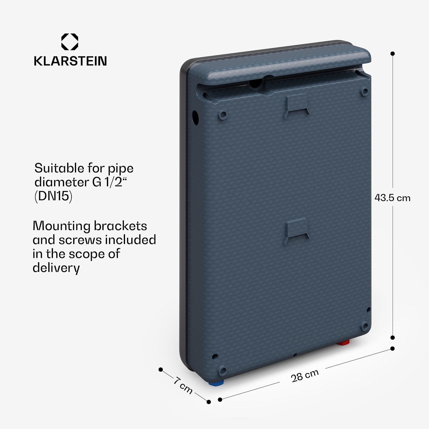 Blaze Flow electric instantaneous water heater | stainless steel heating element | LED display | 24 kW 24 kW | Black