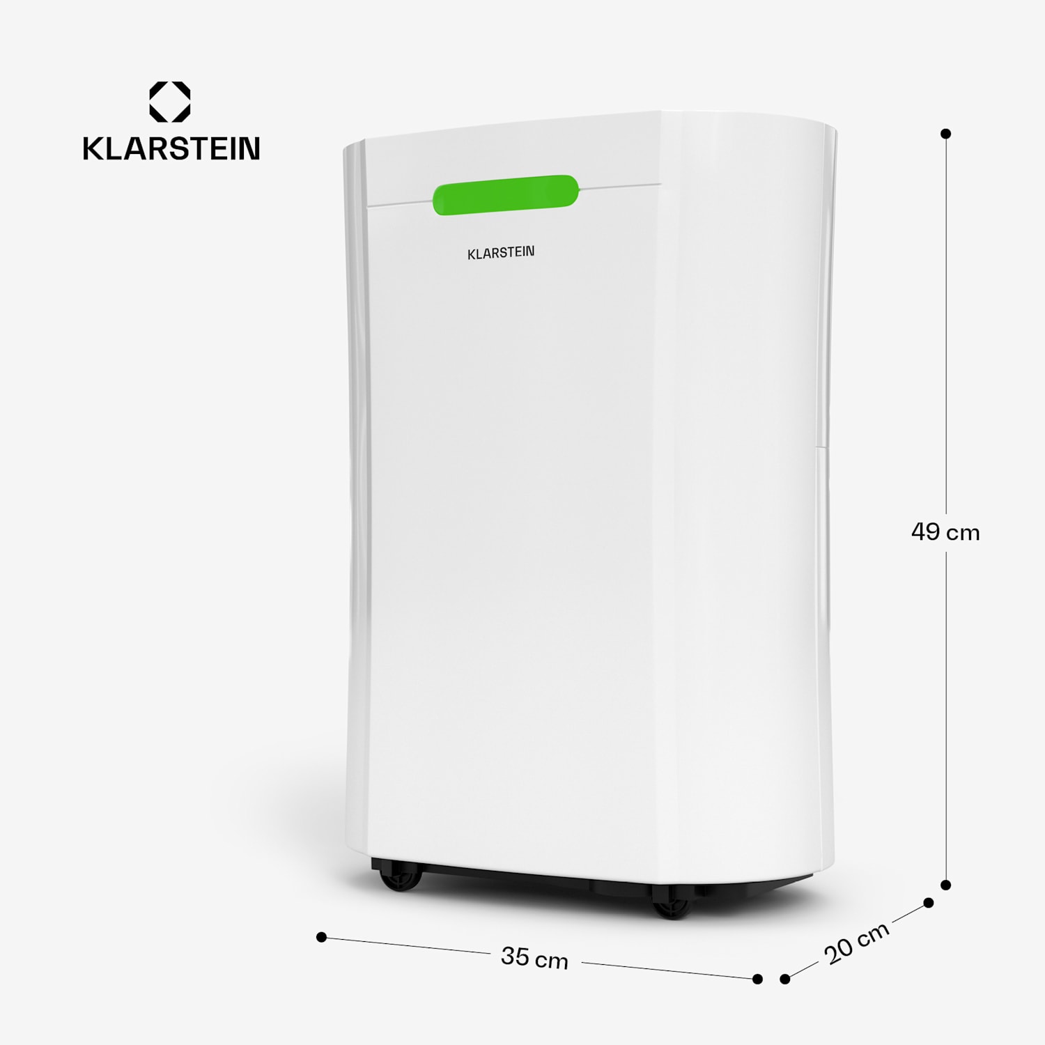 AeroDry Smart 12L párátlanító, 12 l/nap, 18 m², páratartalom érzékelő, irányítás alkalmazás segítségével, 135 m³/h 12l/24h | Fehér