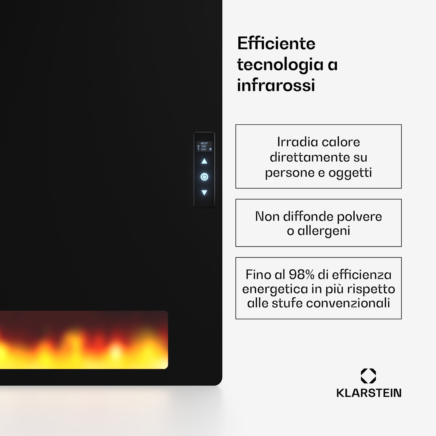 ZenHeat - Stufa a parete al grafene da 1110 W 1110 W