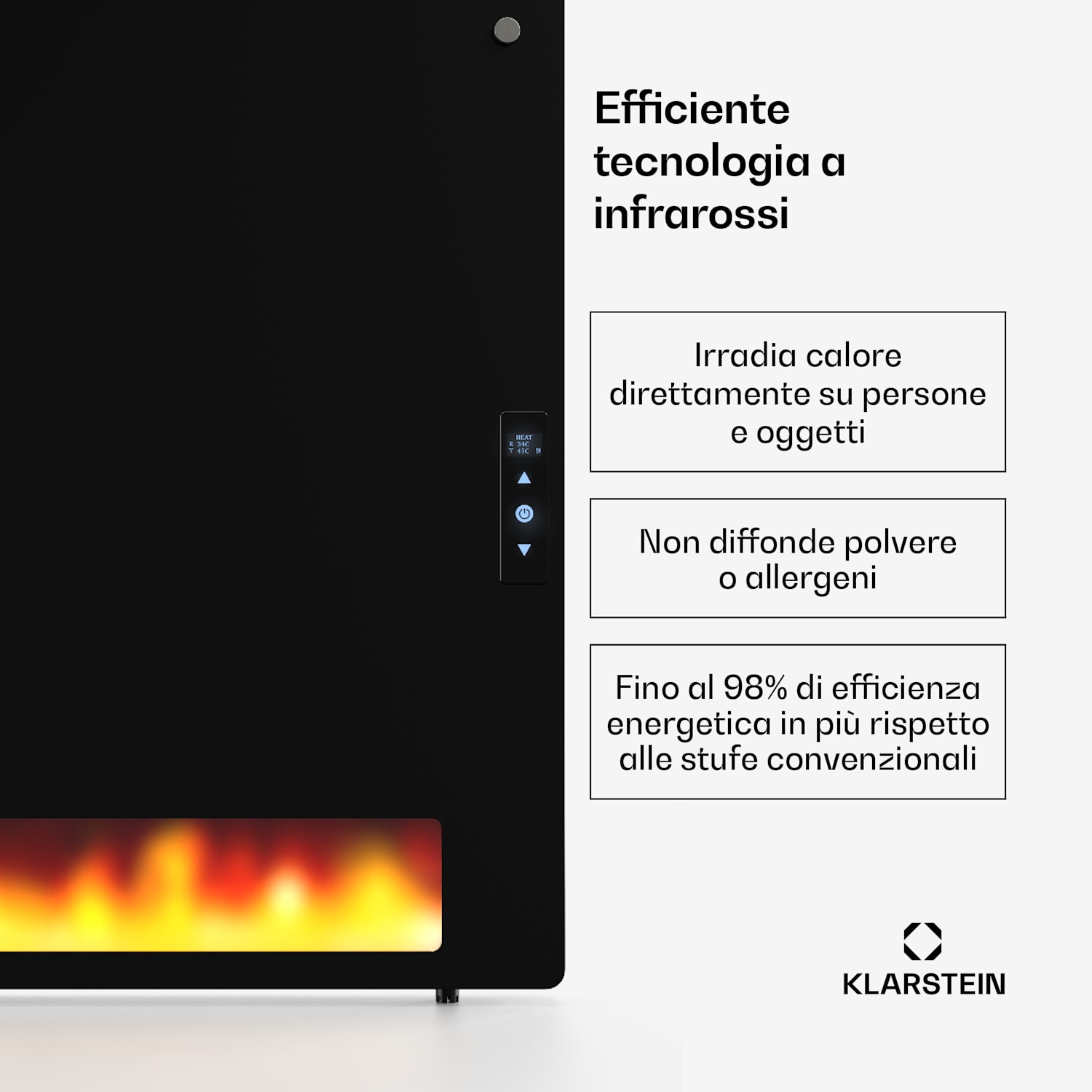 ZenHeat - Stufa a parete al grafene da 1300 W 1300 W