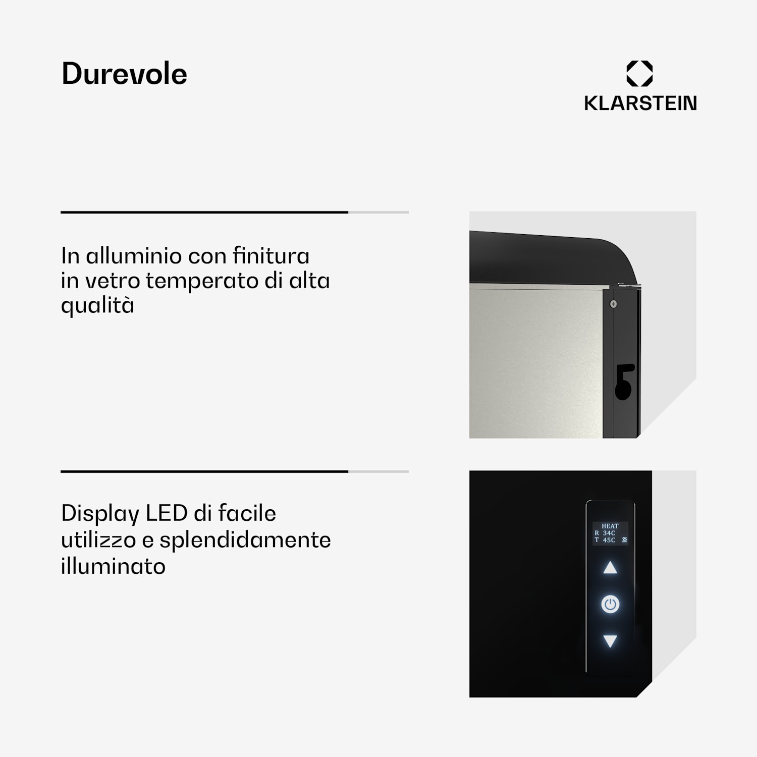 ZenHeat - Stufa a parete al grafene da 1300 W 1300 W
