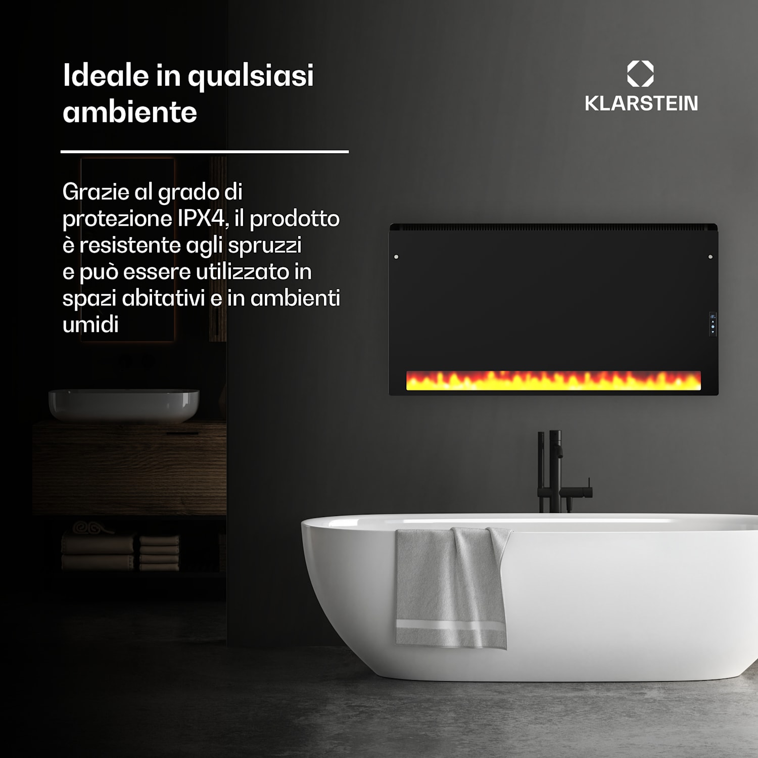 ZenHeat - Stufa a parete al grafene da 1300 W 1300 W