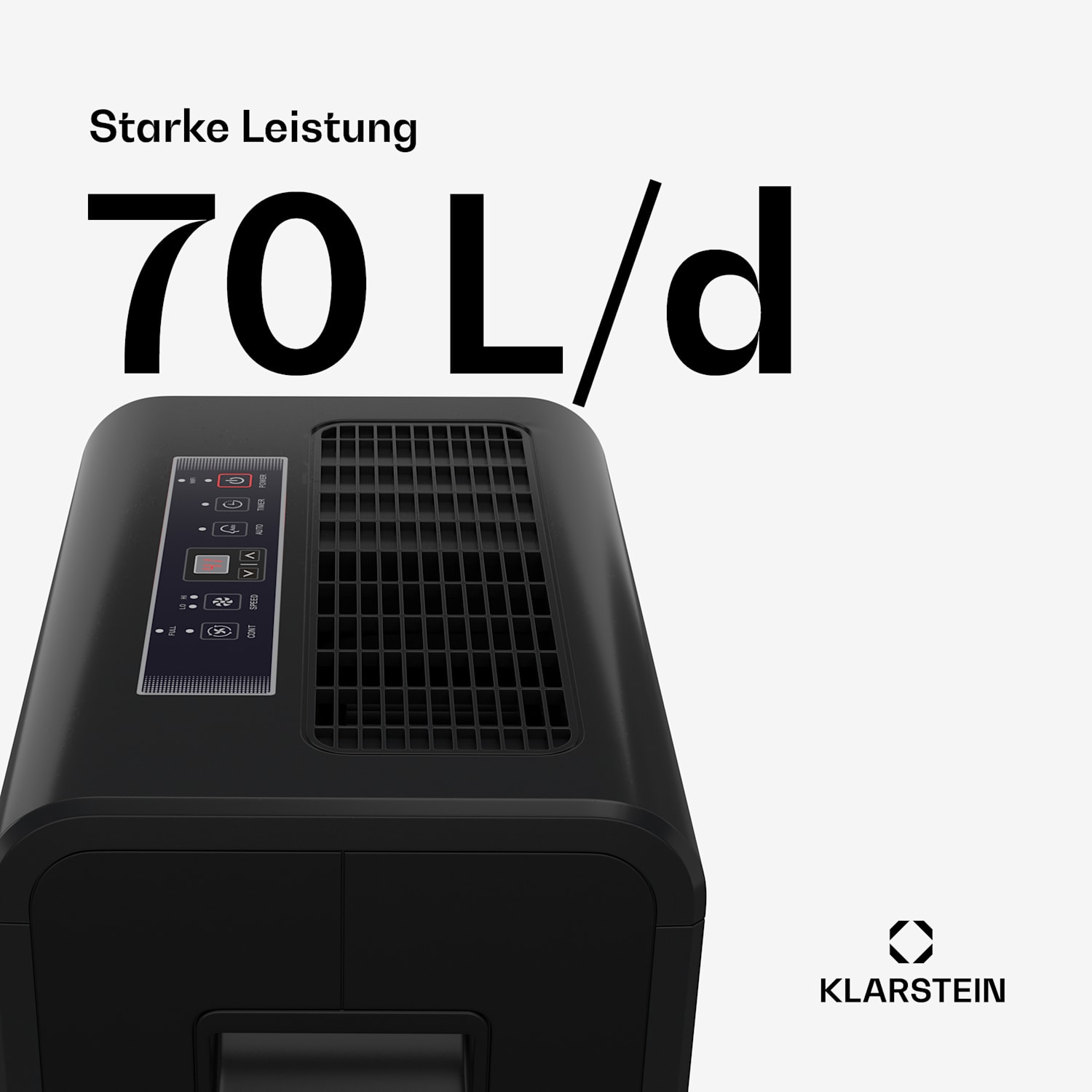 DryFy Grand Smart 70 L Deumidificatore | 70 litri/giorno  70l/24h | Antracite