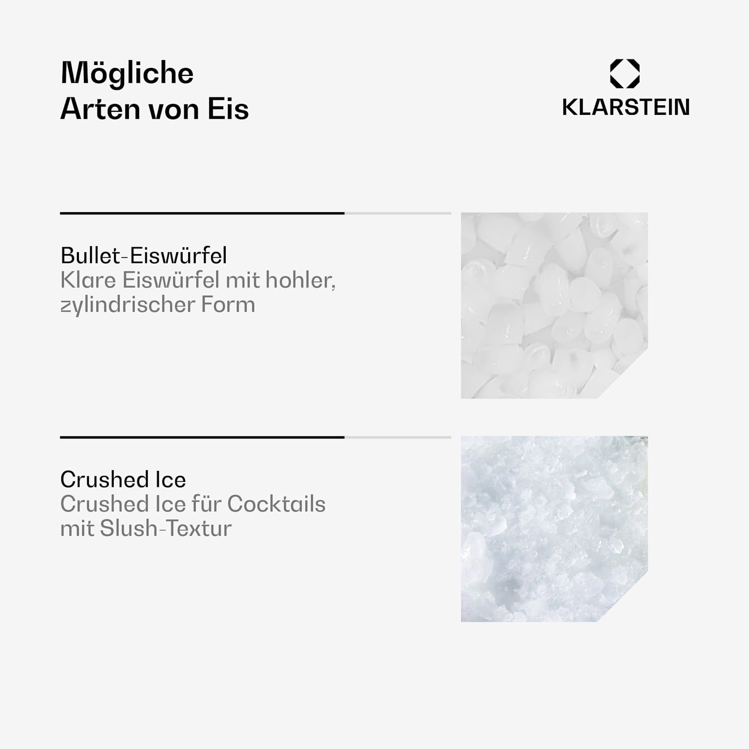 Bullet Ice Shaved Ice Maker | 15 kg Eisproduktion | Bullet & Shaved Ice | Edelstahl 