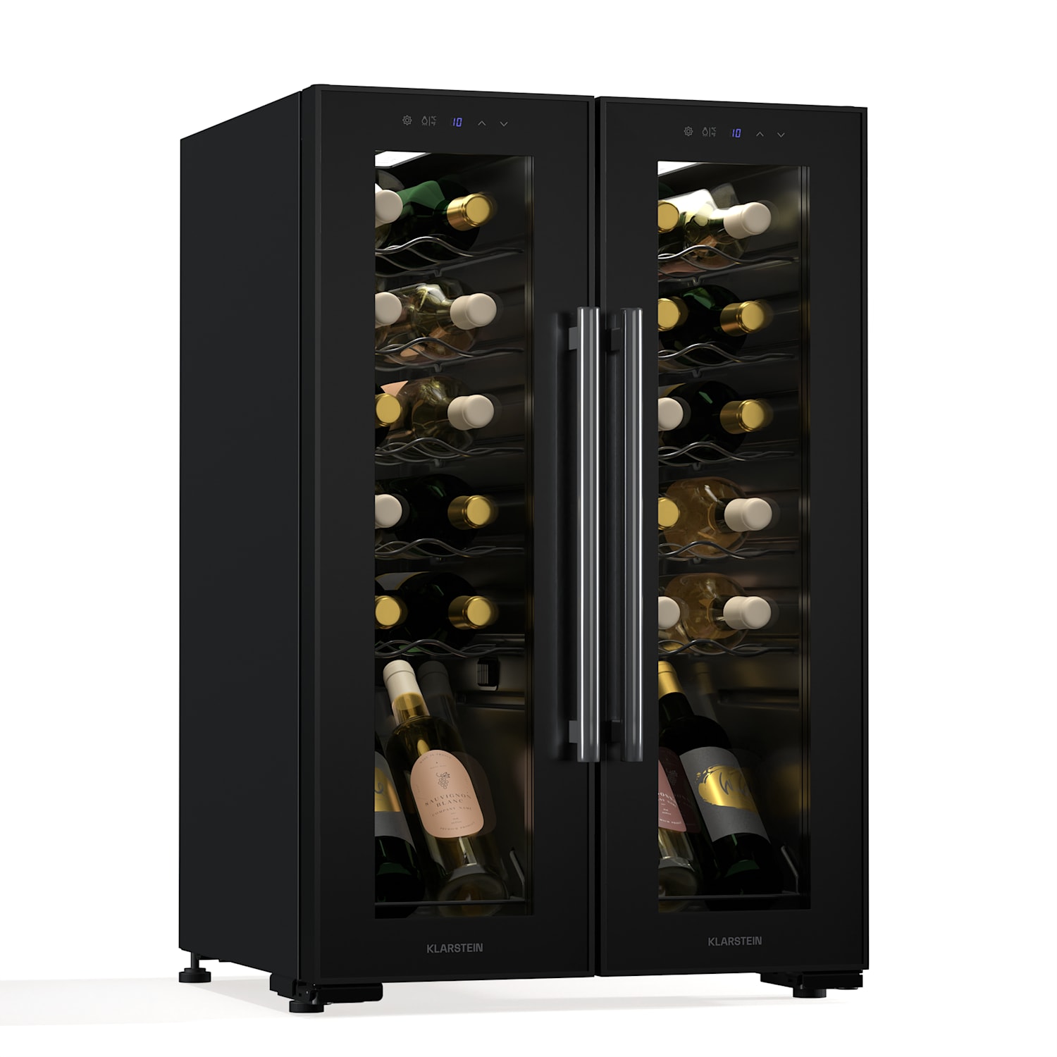 Shiraz wine refrigerator | 2 cooling zones | touch control | LED lighting | free-standing 