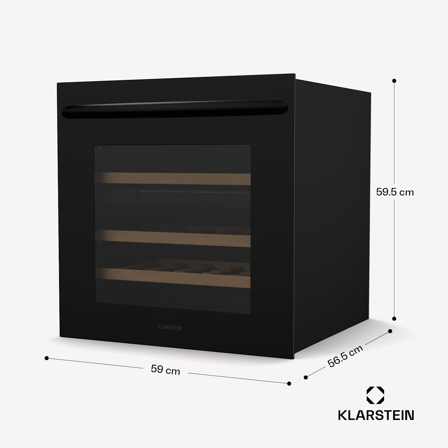 Vinsider 30 Built-In Duo - Frigorifero per vini | 30 bottiglie | Integrabile | LED | Silenzioso 
