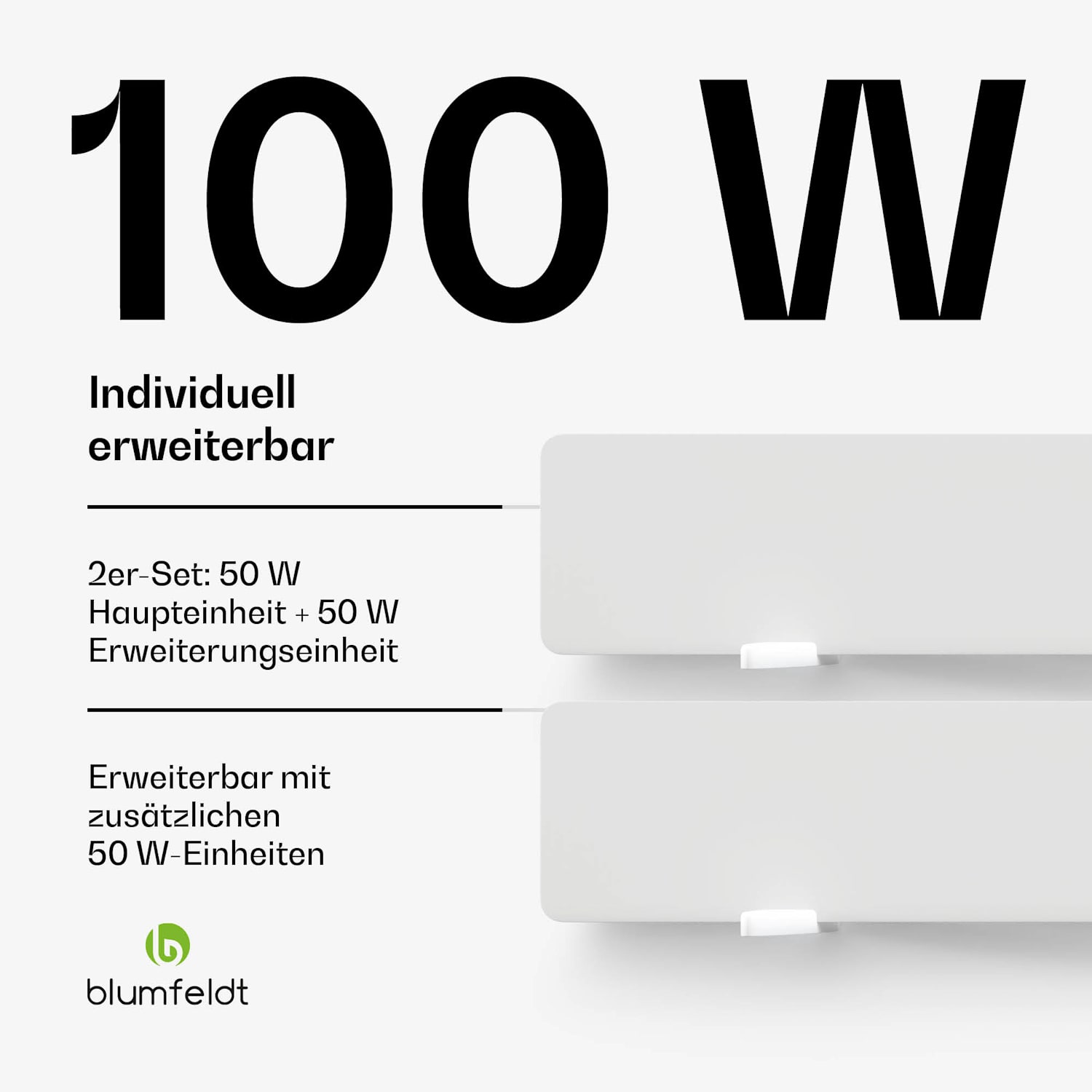 DryWave Infrarot-Wandtrockner | 50-100 W | trocknet Farbe und Putz | Wandmontage möglich 2pc | Weiß