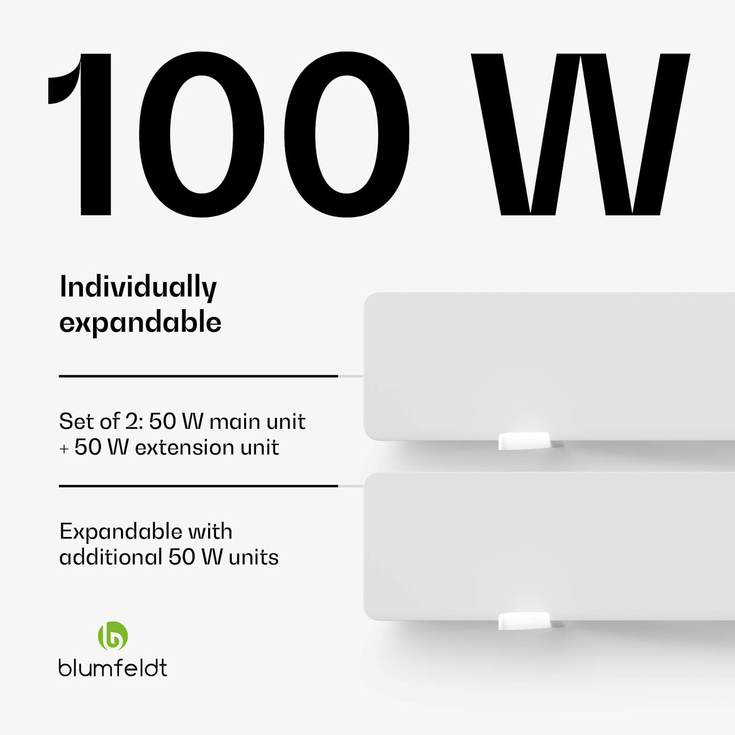 DryWave infrared wall dryer | 50-100 W | dries paint and plaster | wall mounting possible 2pc | White