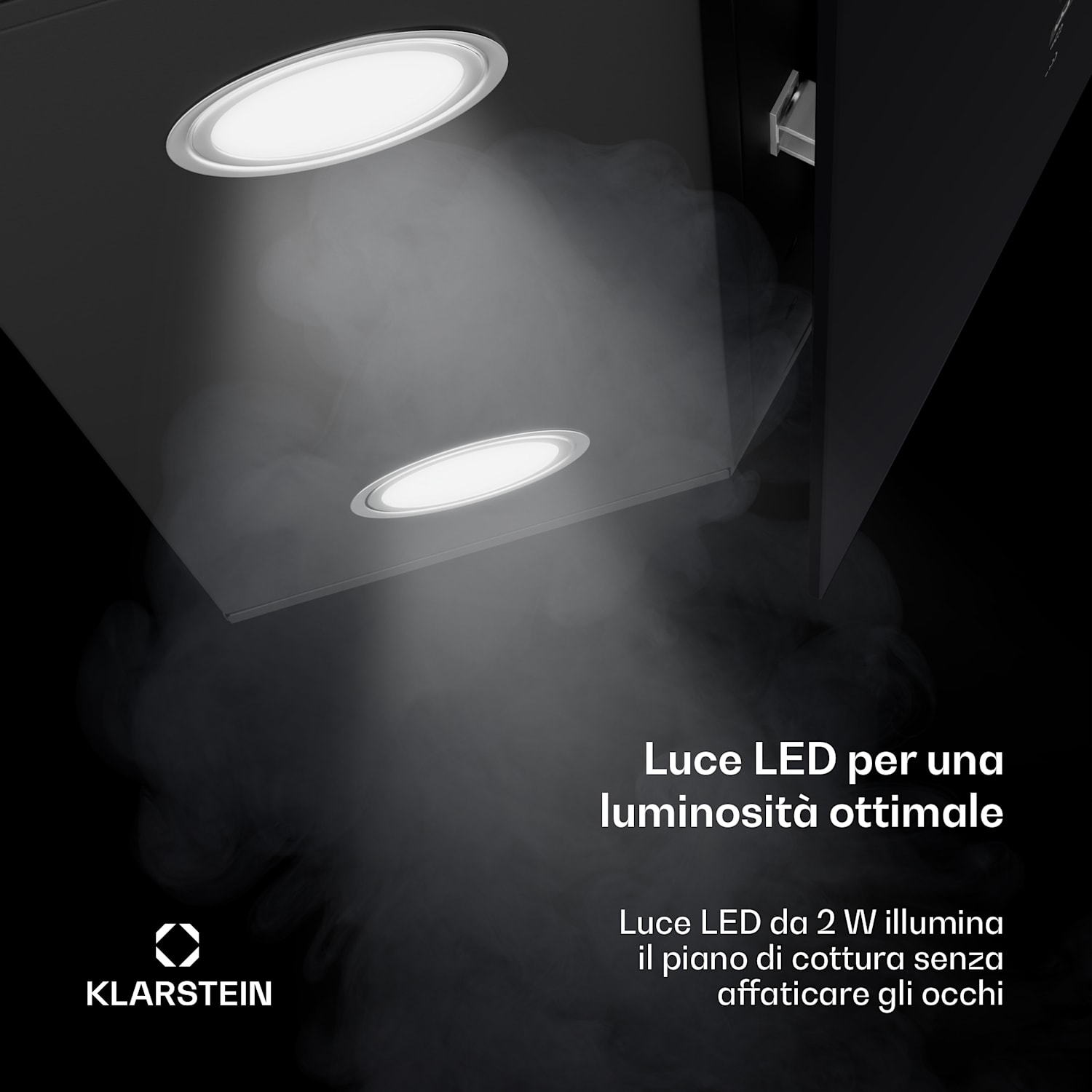 Alina - Cappa aspirante | 60 cm | 680 m³/ora | Silenziosa | Classe energetica A++ 