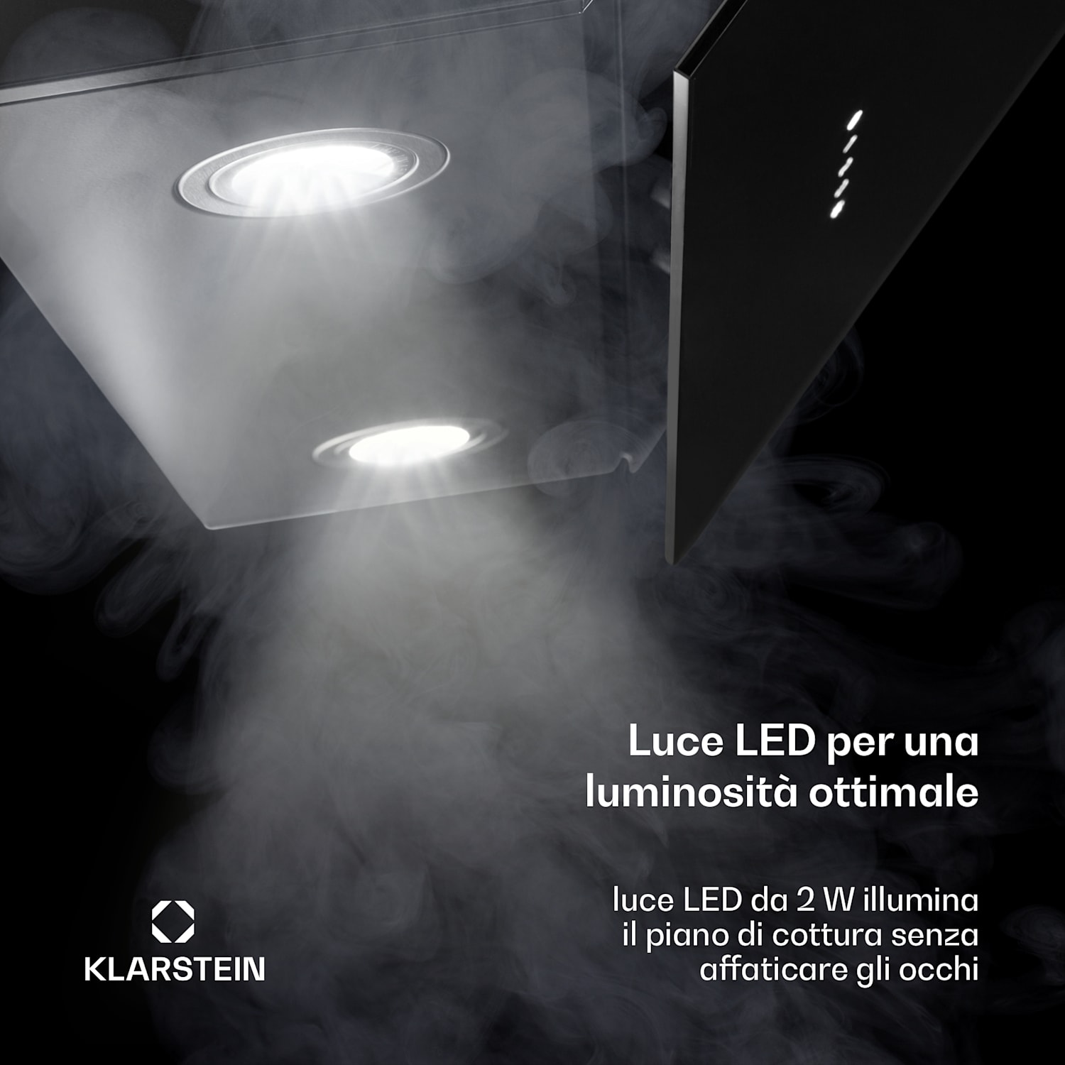 Alina - Cappa aspirante | 70 cm | 600 m³/ora | Silenziosa | Classe energetica A 