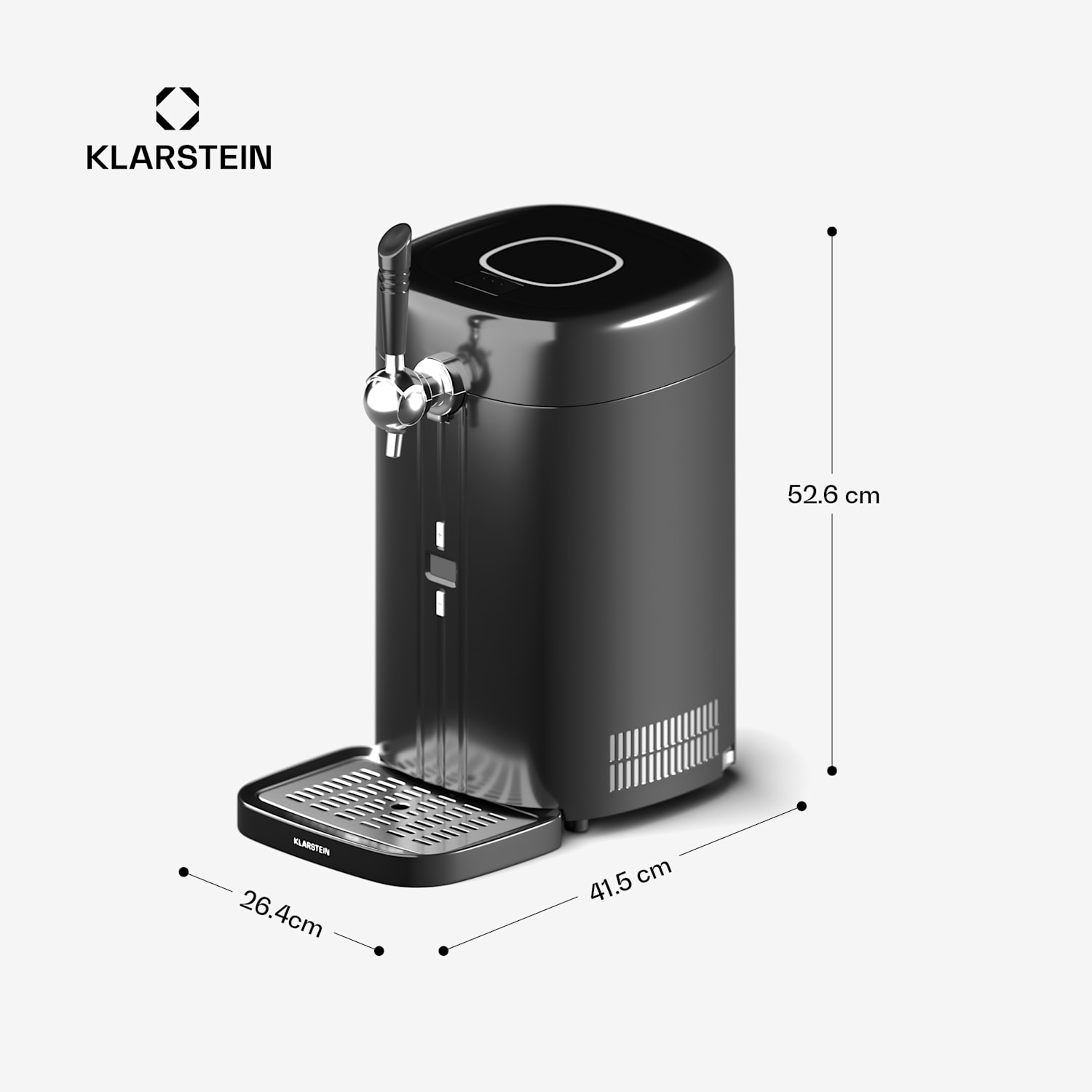 Točilna naprava FrostBrew, Tlačni sistem CO2, Termo hlajenje, 3-12 °C, Prikaz temperature LED Črna / Srebrna kovinska barva