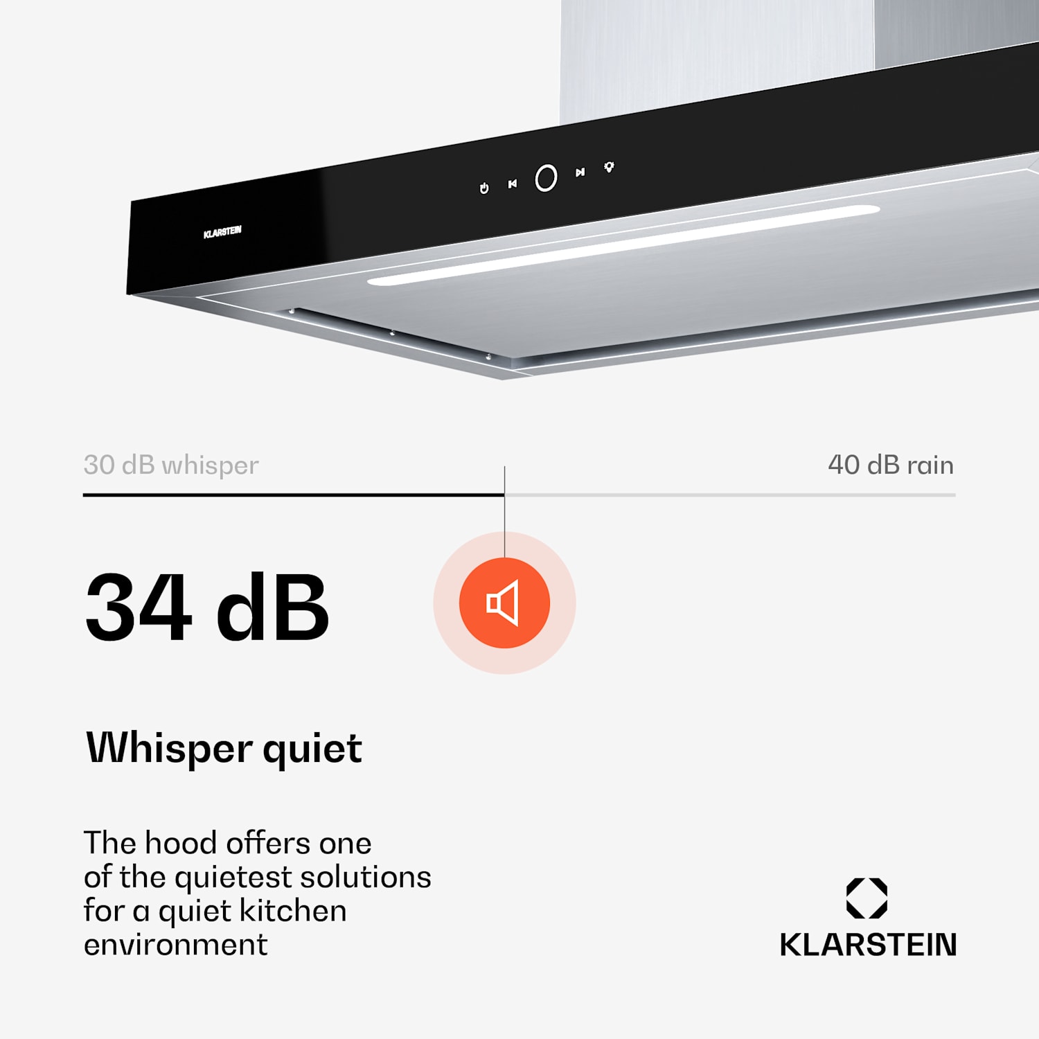 SmartEdge extractor bonnet | WiFi | quiet | powerful | LED | 550 m³/h | EEK A+ 90 cm | Stainless Steel