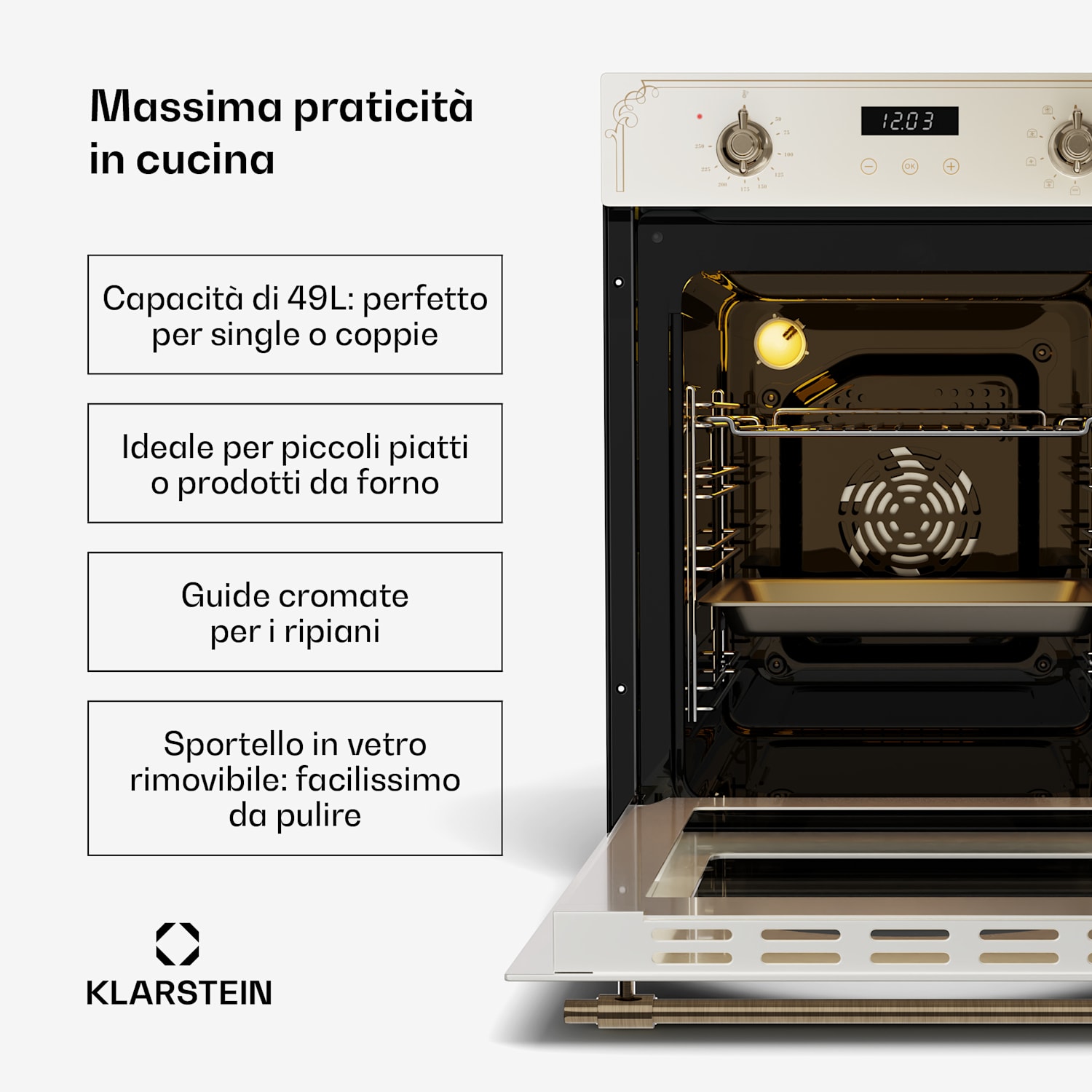 Victoria Slim 45 cm - Forno 