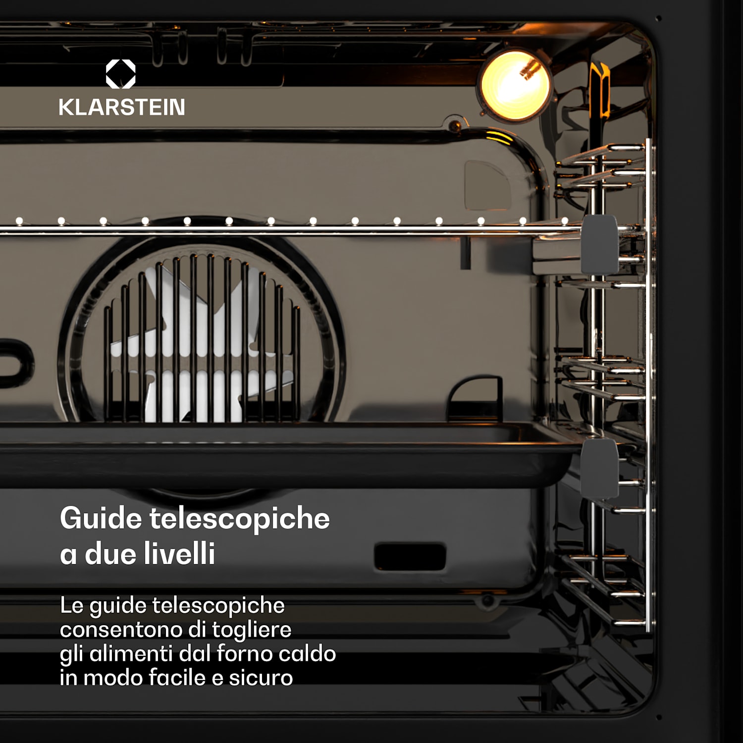 Illuminosa Smart - Forno | Controllo tramite app | Efficienza energetica A+ | Capienza di 73 litri | 11 funzioni Bianco