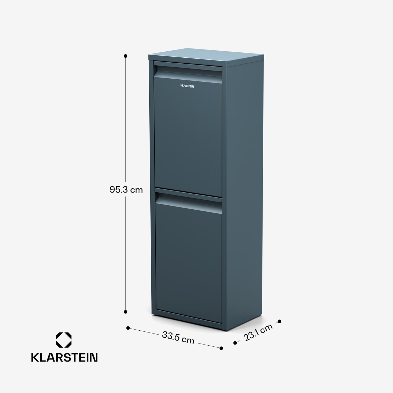 Ordnungshüter 2 poubelle de cuisine 36 L 36 L | Anthracite