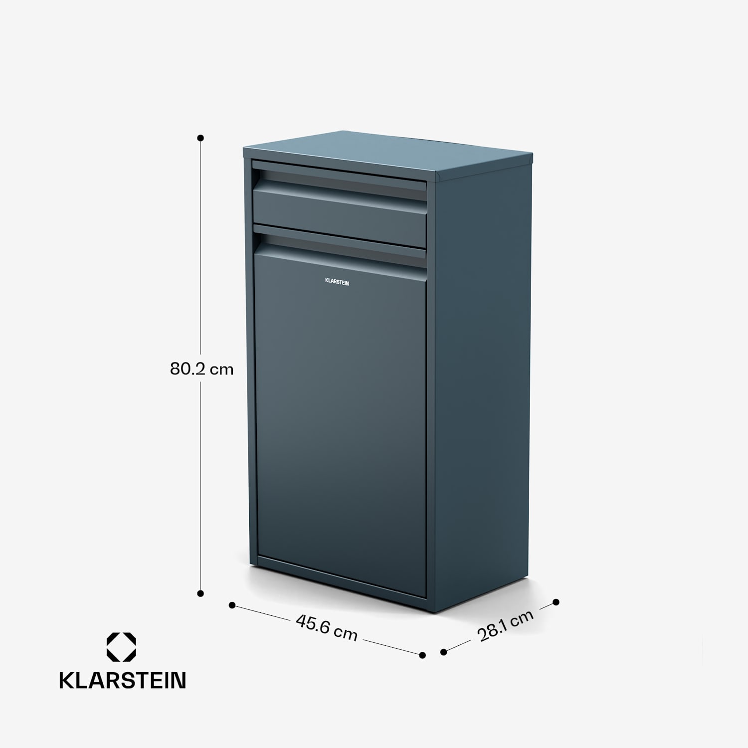 Ordnungshüter Poubelle de cuisine 50L avec tiroir 50 L | Anthracite