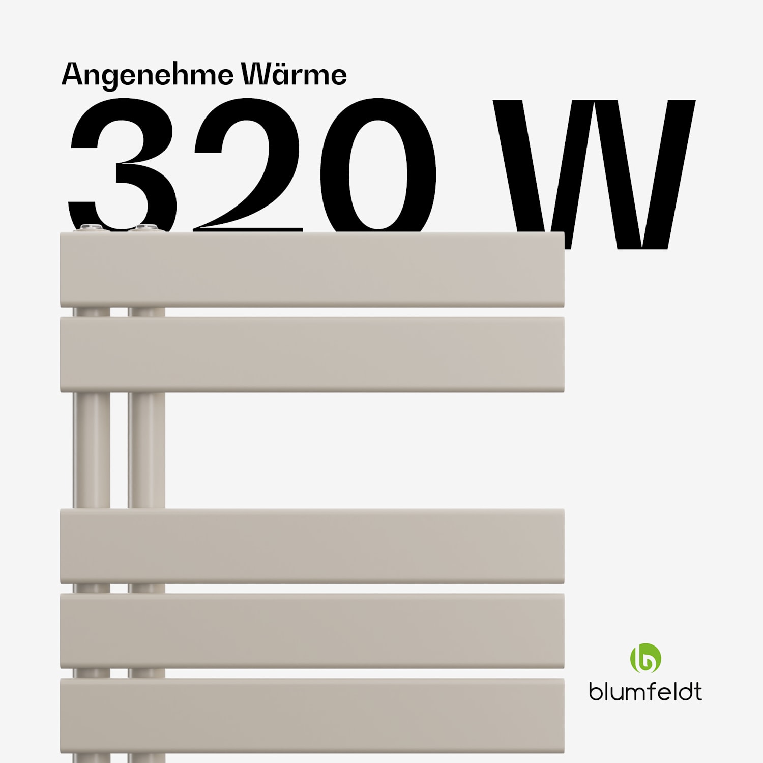 Fairmont Heizkörper | 45 x 80 cm | Wandmontage | Modernes Design | Warmwasserbetrieb 45 x 80 cm | Sand