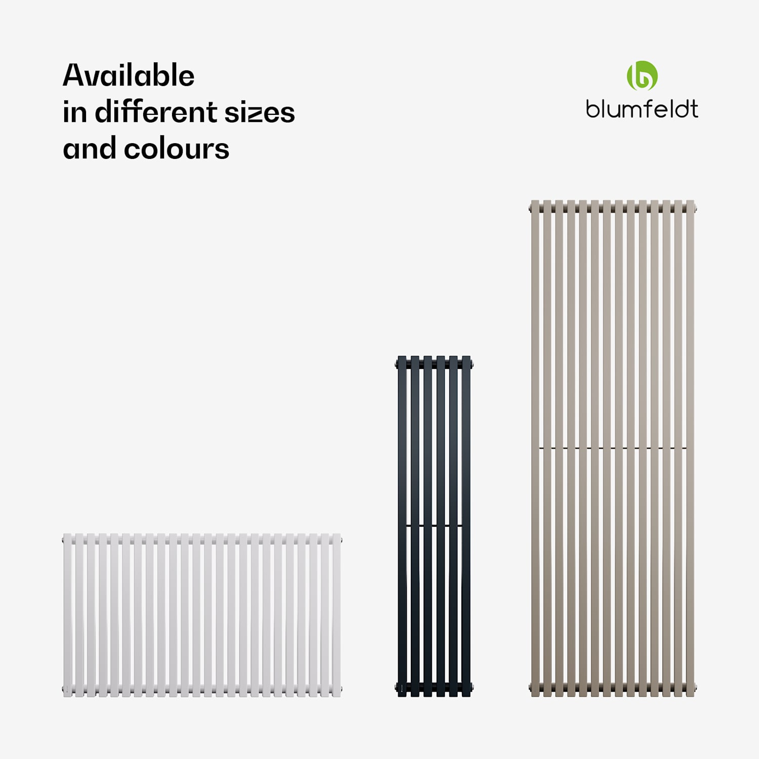 Delgado radiator | modern design | 63 x 100 cm | 891 W | side connection 63 x 100 cm | Anthracite