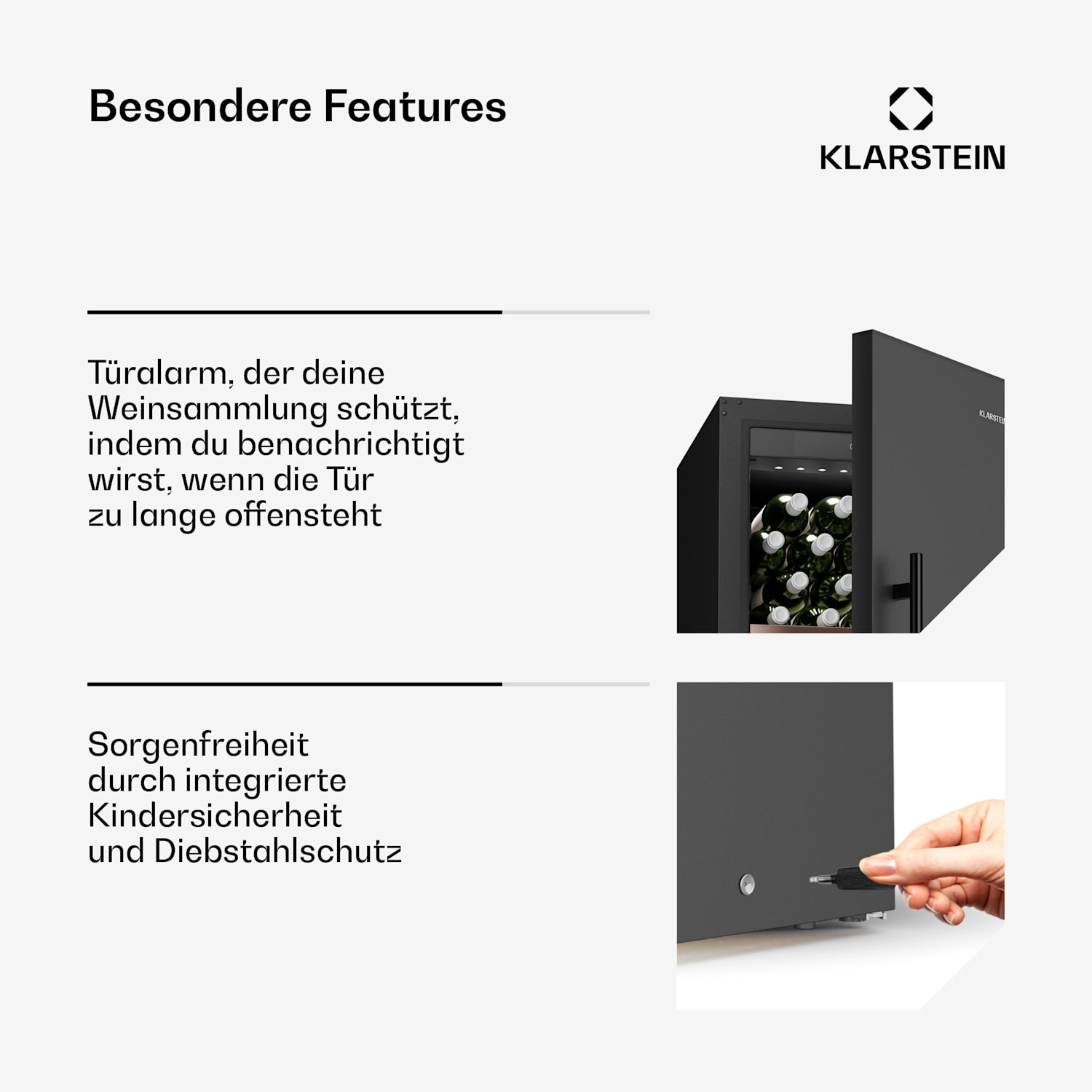 Weinkühlschrank CellarMax | 155 Flaschen | Kompressor | Energieeffizienz E 155 Flaschen